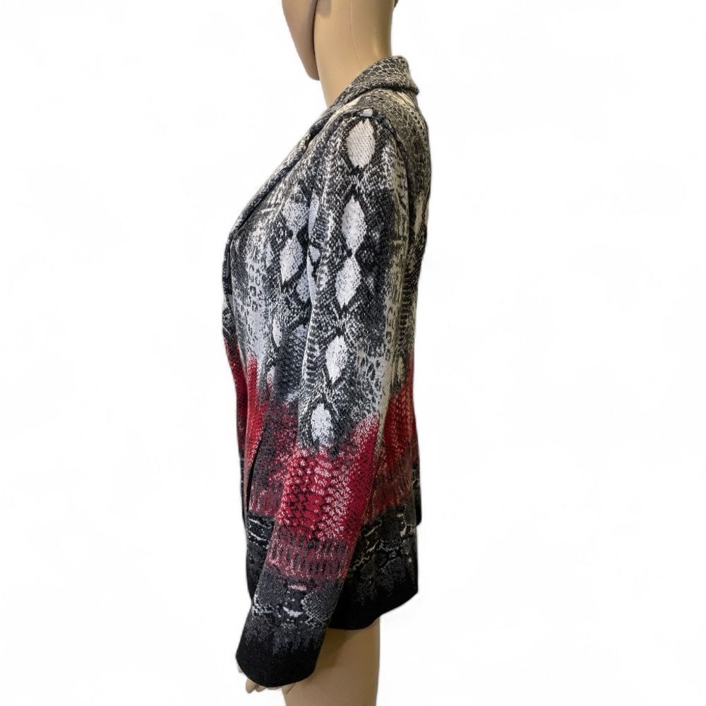 Yoana Baraschi Stylish Women's Urban Reptile Blazer Jacket Size M - Picture 3 of 4